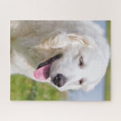 White Great Pyrenees Livestock Guardian Dog Legpuzzel (Horizontaal)