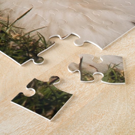 White Great Pyrenees Livestock Guardian Dog Puppy Legpuzzel (Zijkant)