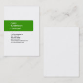 White Green Aantrekkelijk Chubby Visitekaartje (Voorkant / Achterkant)