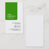 White Green Attractive Charm Visitekaartje (Voorkant / Achterkant)