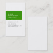 White Green Attractive Charming Visitekaartje (Voorkant / Achterkant)