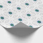 White Green doted Pattern Cadeaupapier (Hoek)