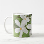 White Green Floral Foto Mok (Links)