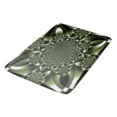 White Green Forest Leaf Petals Bath Mat (Gekanteld)