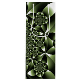 White Green Forest Leaf Petals Wijn Cadeautas