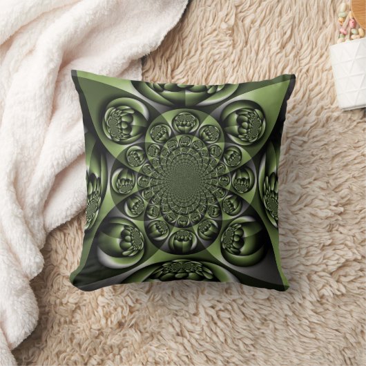 White Green Forest Mini Spheres Kussen (Deken)