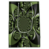 White Green Forest Mini Spheres Medium Cadeauzakje (Achterkant)