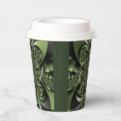 White Green Forest Mini Spheres Papieren Bekers (Rechts)