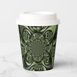 White Green Forest Mini Spheres Papieren Bekers