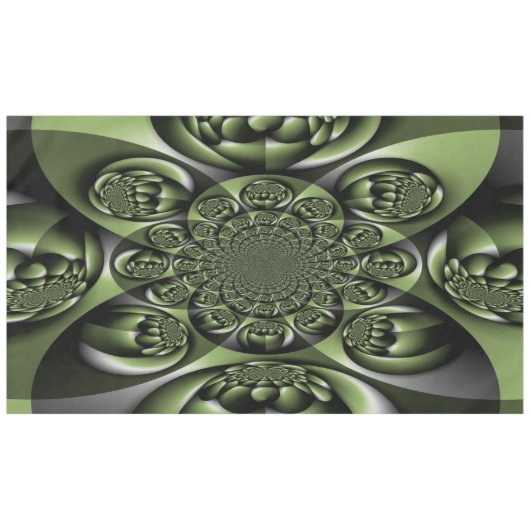 White Green Forest Mini Spheres Tafelkleed (Voorkant (Horizontaal))