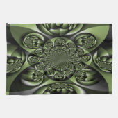 White Green Forest Mini Spheres Theedoek (Horizontaal)