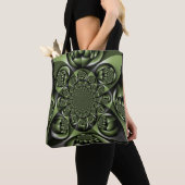 White Green Forest Mini Spheres Tote Bag (Dichtbij)
