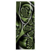 White Green Forest Mini Spheres Wijn Cadeautas (Achterkant)