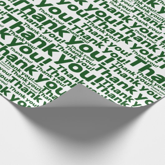 White & Green Lawn Care Service - Dank u! -  Cadeaupapier (Hoek)