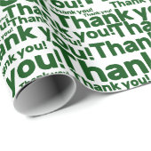 White & Green Lawn Care Service - Dank u! - Cadeaupapier (Rol Hoek)