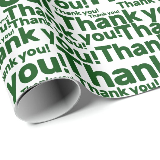 White & Green Lawn Care Service - Dank u! -  Cadeaupapier (Rol Hoek)