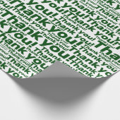 White & Green Lawn Care Service - Hartelijk dank!  Cadeaupapier (Hoek)