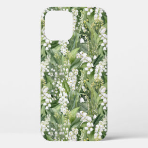 White Green Lilies of the Valley Flowers Art Case-Mate iPhone Case