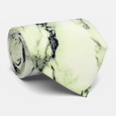 White Green Marble Stone Stropdas (Opgerold)