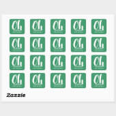 White Green Oh What Fun Holiday Stickers (Vel)
