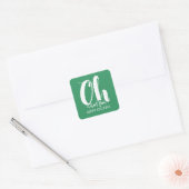 White Green Oh What Fun Holiday Stickers (Envelop)