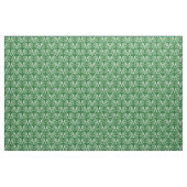 White Green Parisian Damask Pattern Fabric Stof (Yard (91,4 cm))