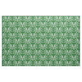 White Green Parisian Damask Pattern Fabric Stof (Fat Quarter)