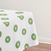 White Green Polka Dots Tafelkleed (Voorbeeld)