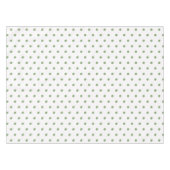 White Green Polka Dots Tafelkleed (Voorkant (Horizontaal))