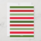 White Green Red Modern Merry Letters Holiday Card Feestdagenkaart (Achterkant)