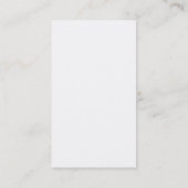 White Green Stripe Attractive Charm Visitekaartje (Achterkant)