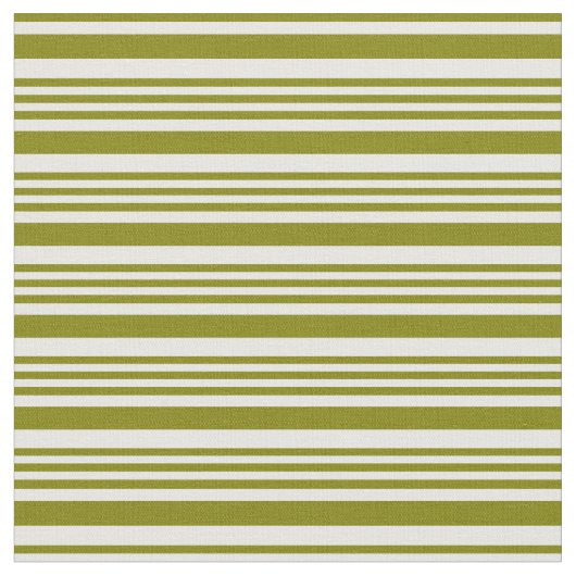 White & Green Striped Patroon Stof (Close Up)