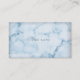 White Grey Aquatic Blue Marble Vip Visitekaartje