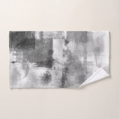 White Grey Burgundy Rustic Modern Abstract 2 Nr56 Bad Handdoek (Handdoek)
