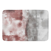White Grey Burgundy Rustic Modern Abstracte Nr56 Badmat (Voorkant)