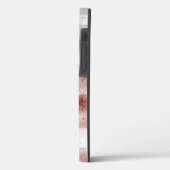 White Grey Burgundy Rustic Modern Abstracte Nr56 Case-Mate iPhone Case (Achterkant / Links)