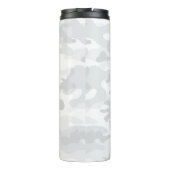 White Grey Camo Black Initialen Sportmod Reis Thermosbeker (Achterkant)