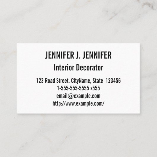 White/Grey Clouds en Blue Sky Visitekaartje (Achterkant)