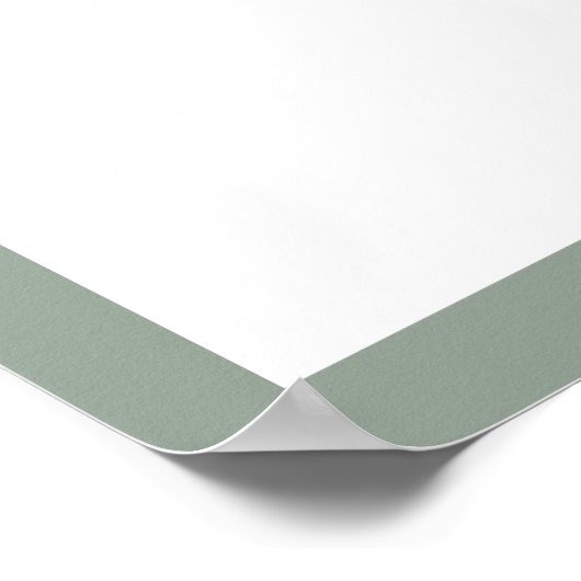 White Grey Green Floral Vrijgezellenfeest Foto Boo Poster (Hoek)