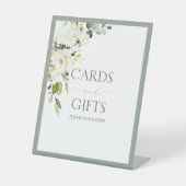 White Grey Green Waterverf Vrijgezellenfeest Gift Reclamebord Met Voetstuk (Voorkant)