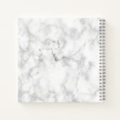 White Grey Marble Specialized Artist's Sketchbook Notitieboek (Achterkant)