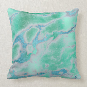 White Grey Mint Green Ocean Blue VIP Marmer Kussen