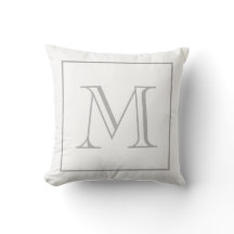 White Grey Monogram