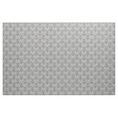 White Grey Parisian Damask Pattern Fabric Stof (Yard (91,4 cm))