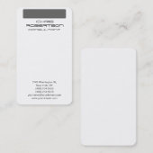 White Grey Pattern Attractive Charm Visitekaartje (Voorkant / Achterkant)