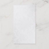 White Grey Pattern Professional Visitekaartje (Achterkant)