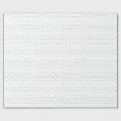White & Grey Polka Dot Pattern Cadeaupapier (Vlak)