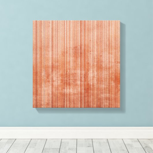 White Grey Rust striped Abstract Canvas Afdruk (Insitu (Houten vloer))