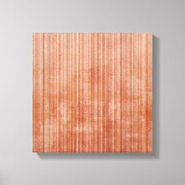 White Grey Rust striped Abstract Canvas Afdruk