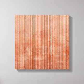 White Grey Rust striped Abstract Canvas Afdruk